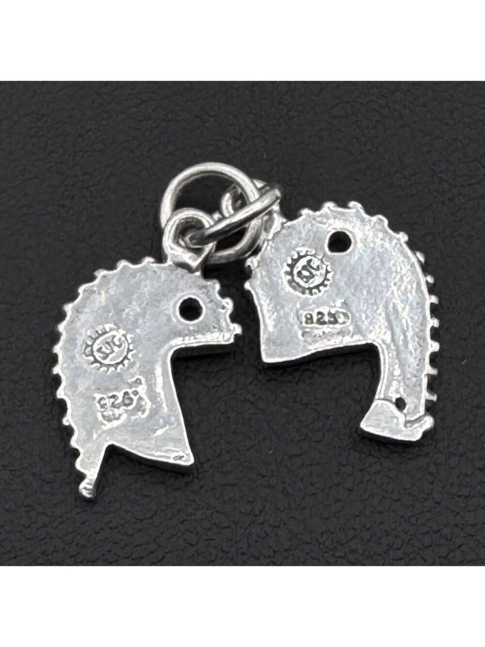 Mother Daughter Half-Heart Charms Pendants Sterling Silver SJC Vintage Gift - Picture 3 of 5